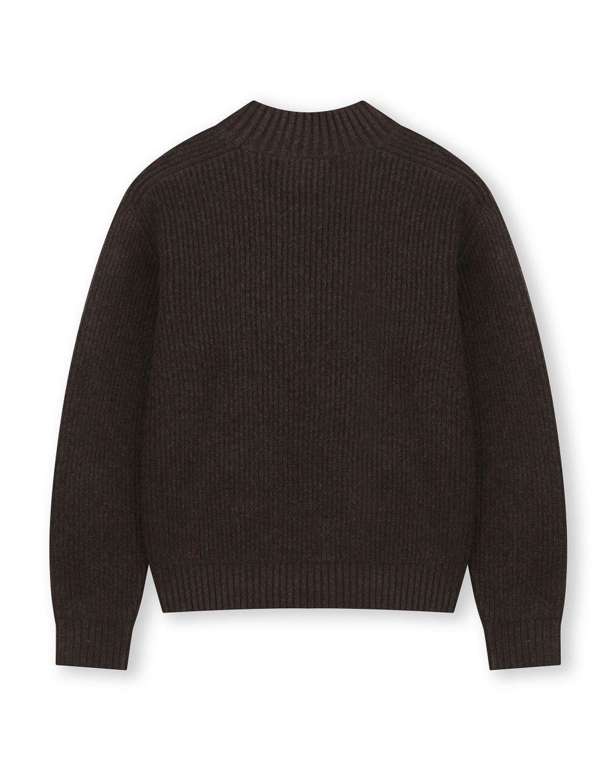 비슬로우(BESLOW) [비슬로우X패션튜브삭형]MOCK NECK SHORT SWEATER BROWN