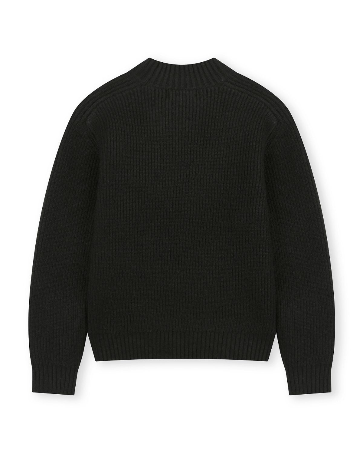 비슬로우(BESLOW) [비슬로우X패션튜브삭형]MOCK NECK SHORT SWEATER BLACK