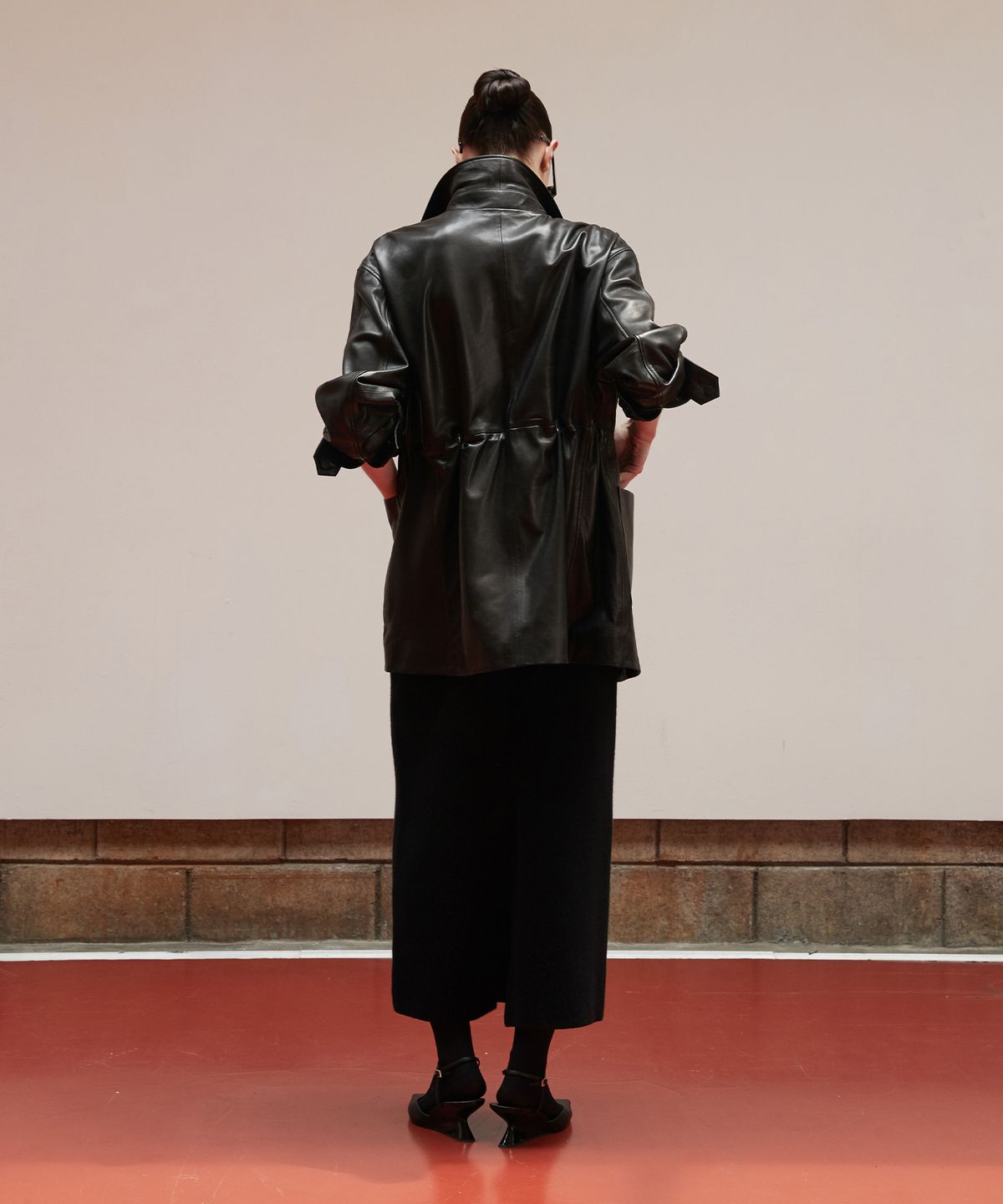 베르데마르(VERDEMAR) Vegetable Lambskin Timeless Half Coat