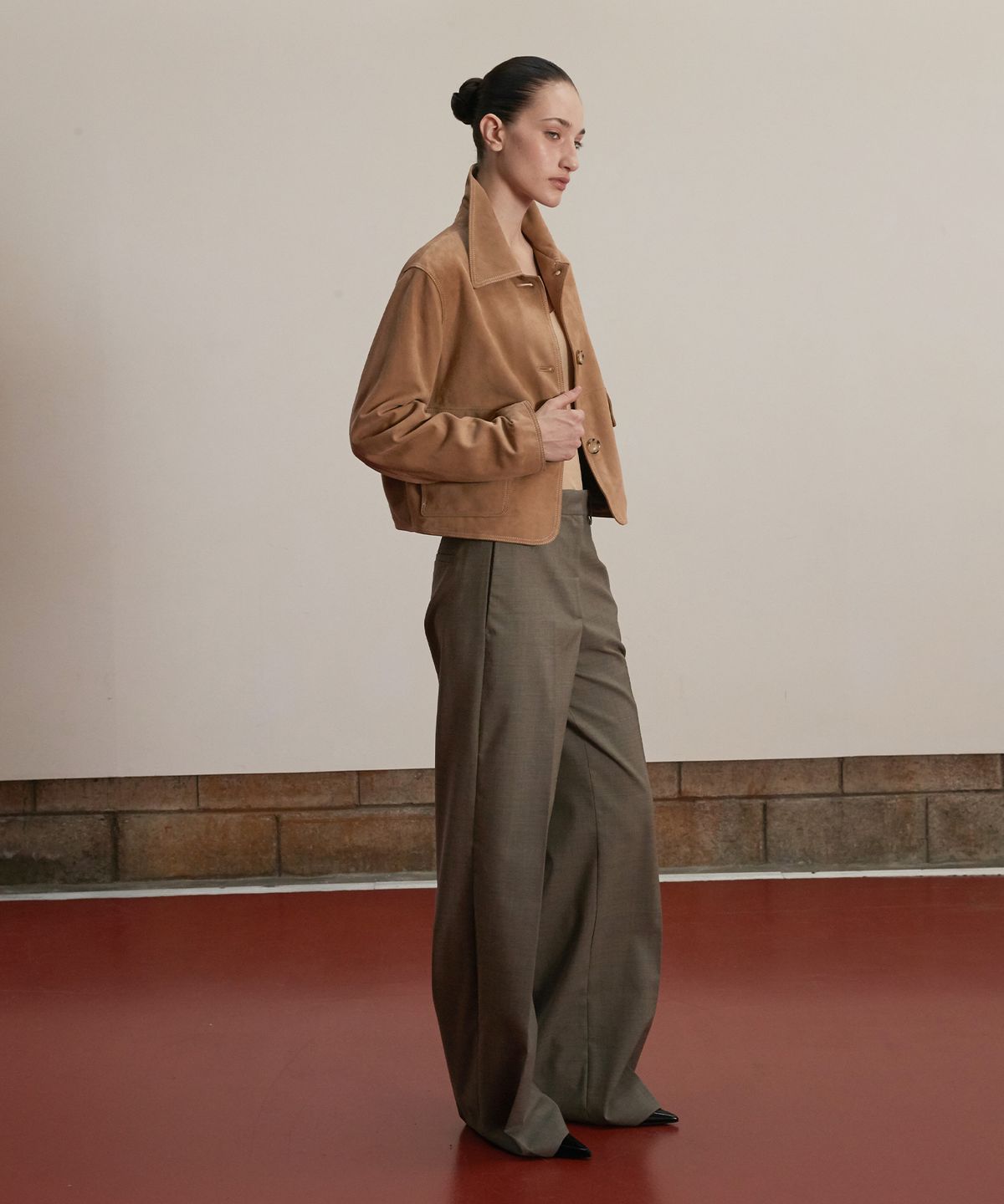 베르데마르(VERDEMAR) Suede pocket point JK_Beige