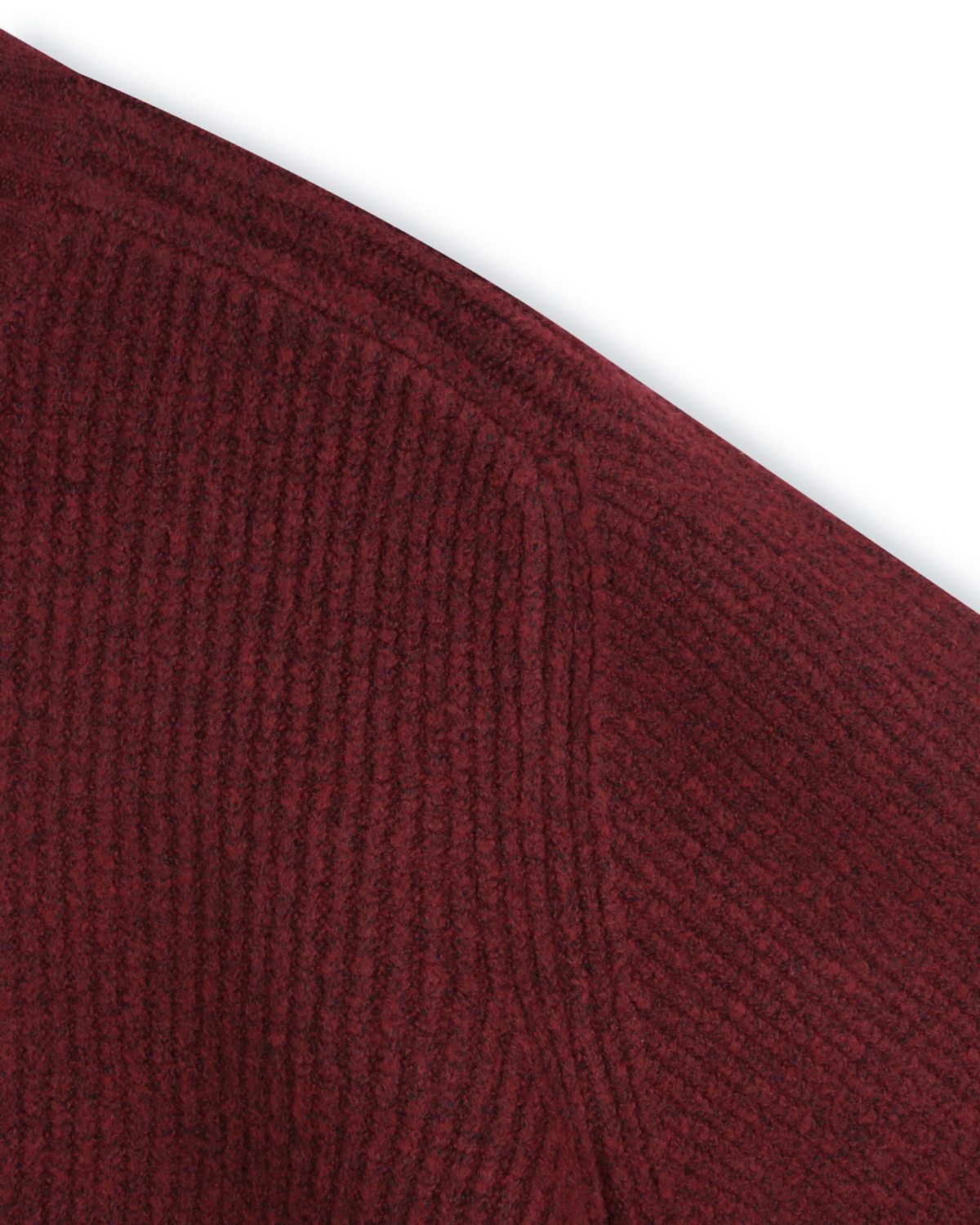 비슬로우(BESLOW) [비슬로우X패션튜브삭형]CREW NECK SHORT SWEATER BURGUNDY