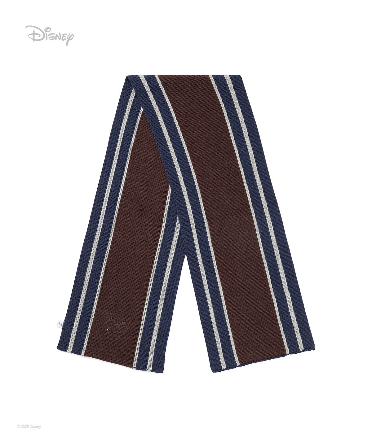 디스이즈네버댓(THISISNEVERTHAT) TNT_Mickey_Scarf Dusty Blue/Brown