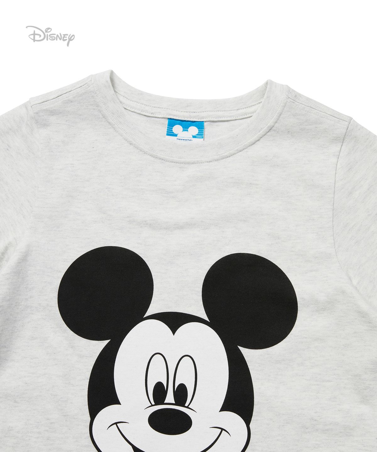 디스이즈네버댓(THISISNEVERTHAT) TNT_Mickey_Kids Tee Light Heather Grey