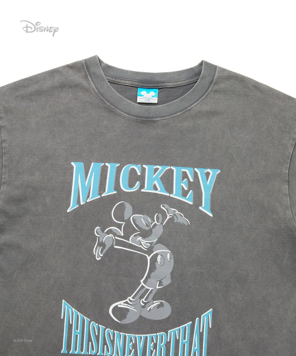 디스이즈네버댓(THISISNEVERTHAT) TNT_Mickey_Open Arms Tee Charcoal