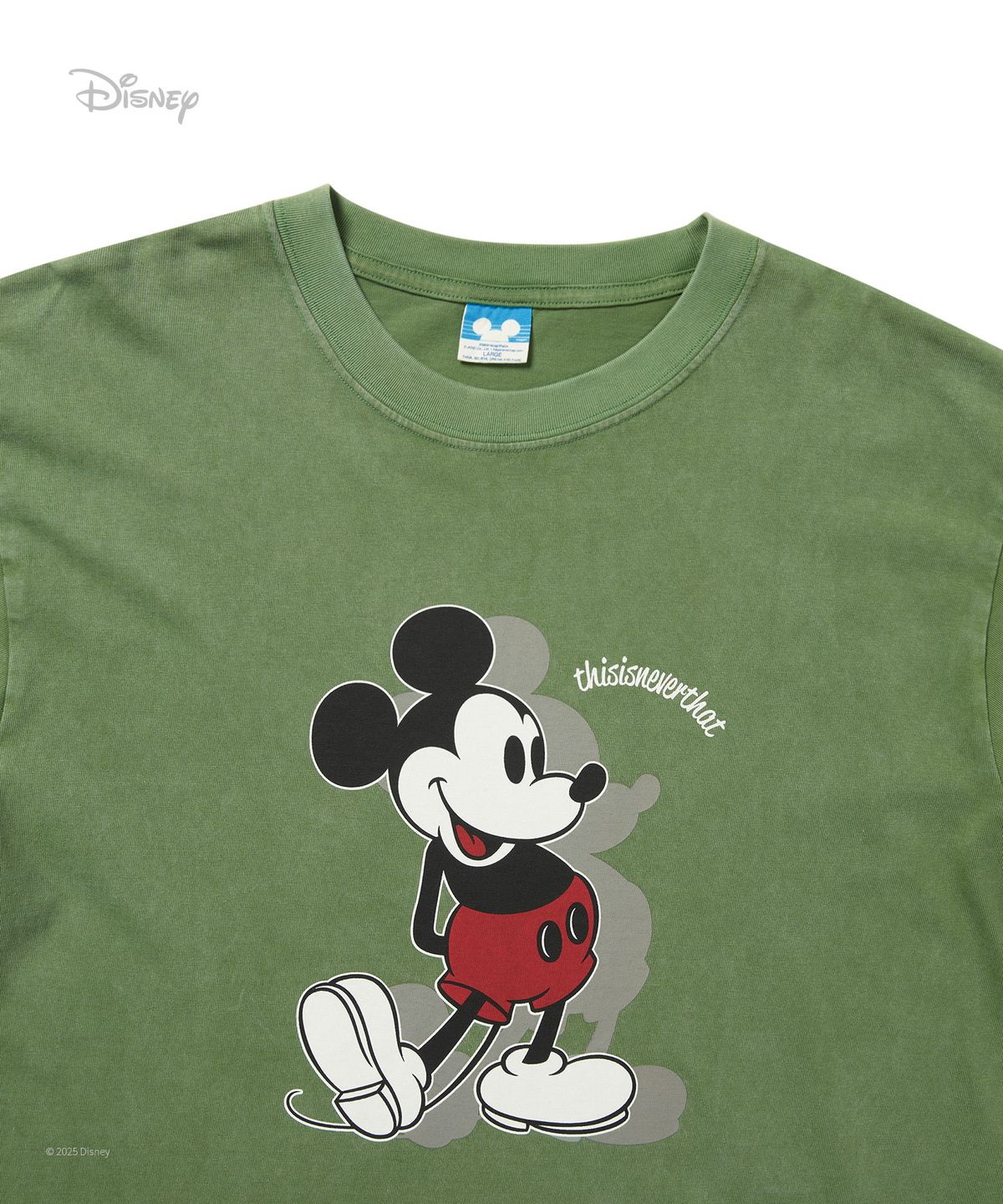 디스이즈네버댓(THISISNEVERTHAT) TNT_Mickey_Classic Tee Green