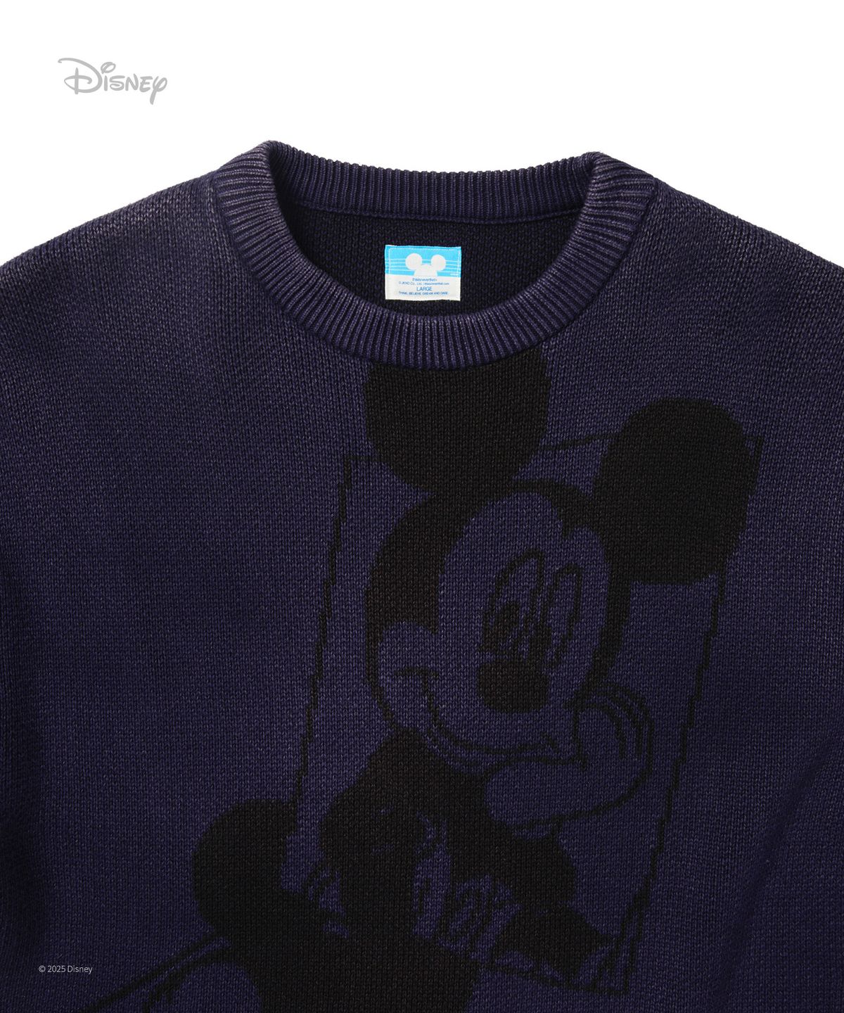 디스이즈네버댓(THISISNEVERTHAT) TNT_Mickey_Frame Knit Navy