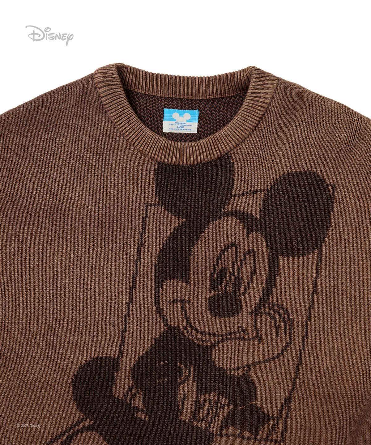 디스이즈네버댓(THISISNEVERTHAT) TNT_Mickey_Frame Knit Brown
