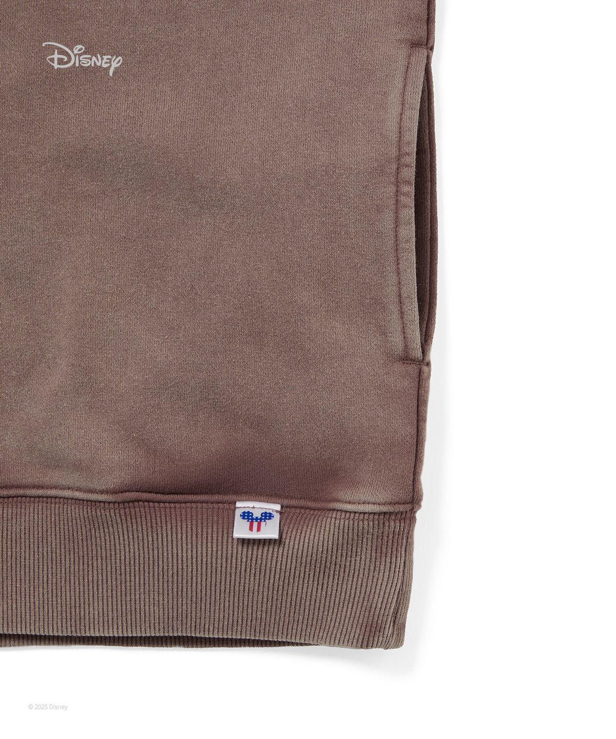 디스이즈네버댓(THISISNEVERTHAT) TNT_Mickey_Frame Half Zip Sweatshirt Brown