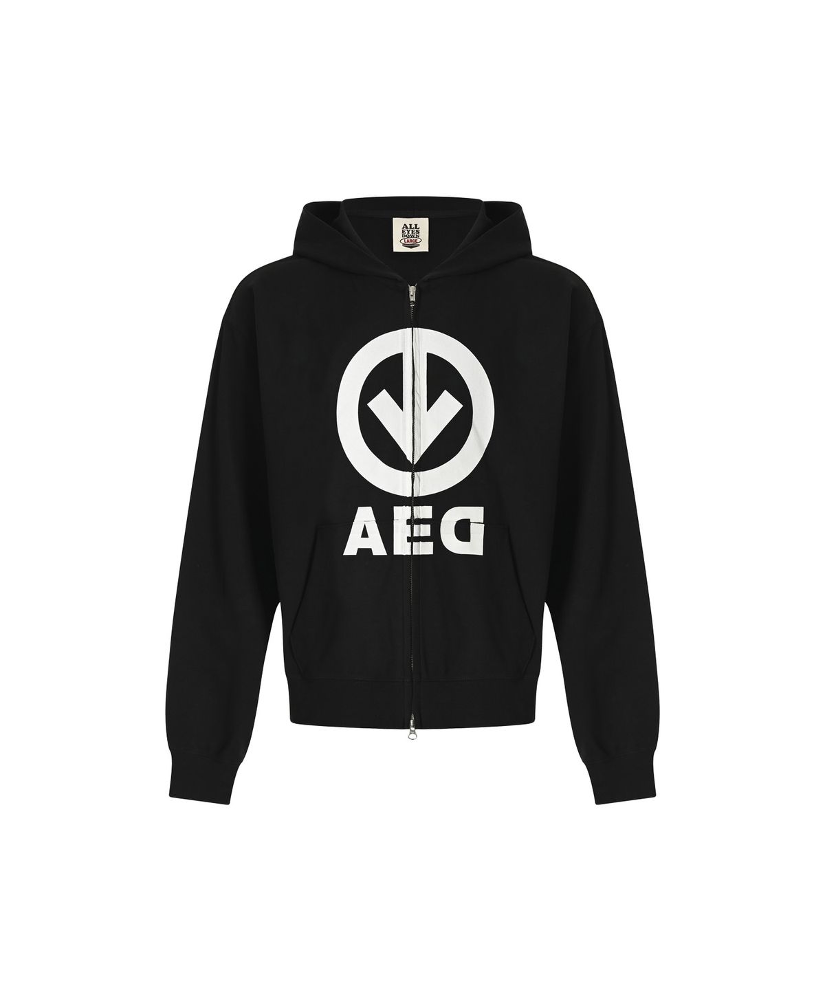 올아이즈다운(ALL EYES DOWN) ARROW HOOD ZIP UP (BLACK)