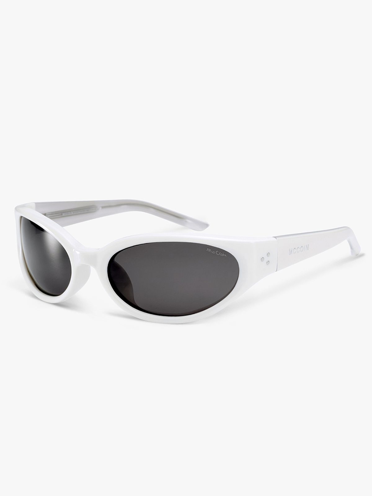맥코인(MCCOIN) EXTY 03 white 엑스티 편광 고글형 선글라스(화이트)