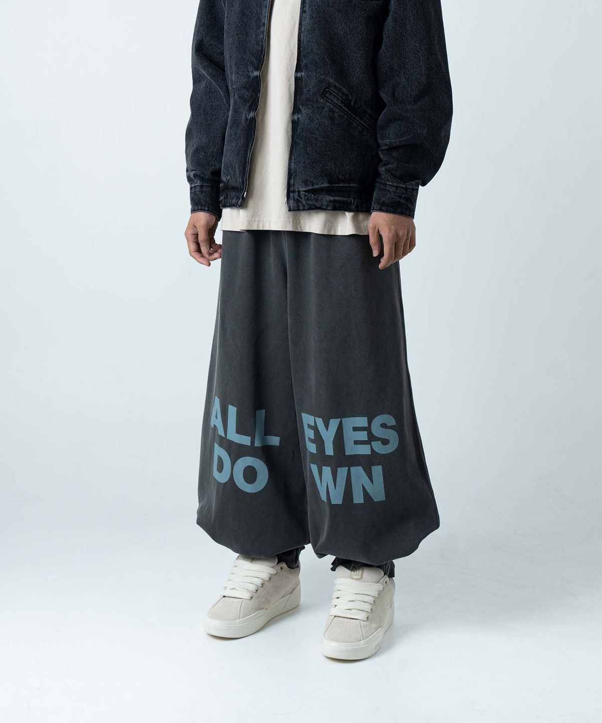 올아이즈다운(ALL EYES DOWN) STRAP ADJUSTABLE PANTS (CHARCOAL)