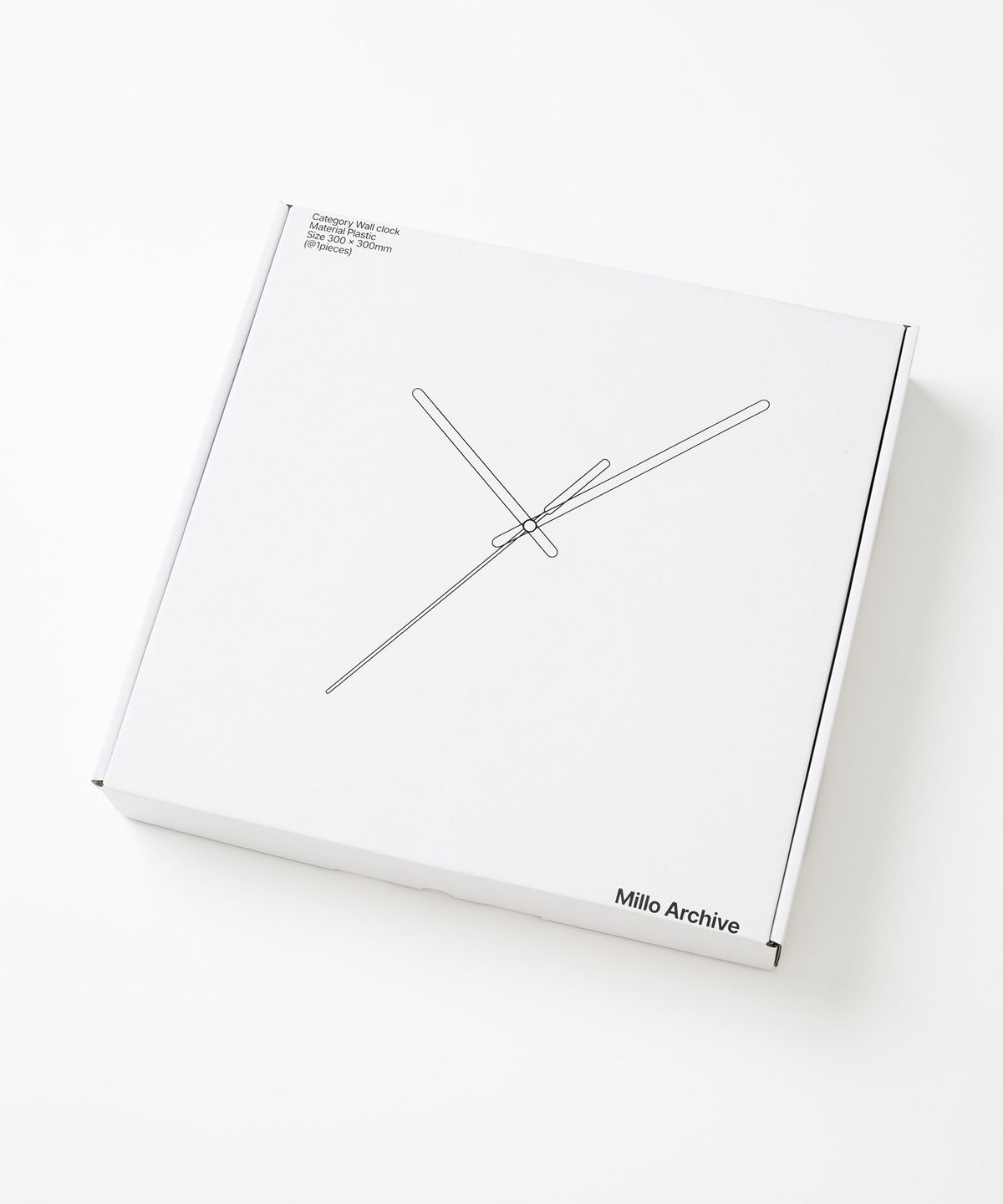 밀로 아카이브(MILLO ARCHIVE) 심볼릭 타입 월 클락 [화이트]