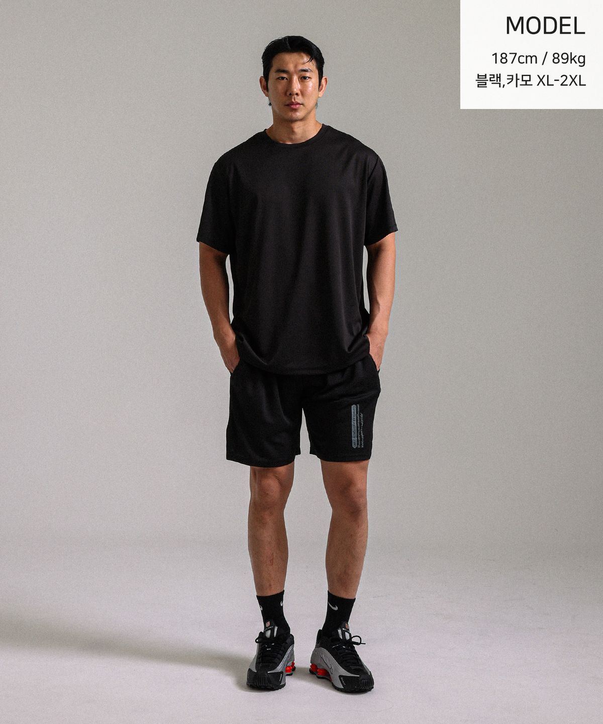 워크아웃디엔에이(WORKOUT DNA) 해링턴 메쉬 밴딩반바지