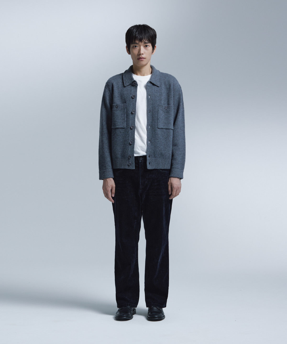 넌블랭크(NONBLANK) 니트 자켓_GREY