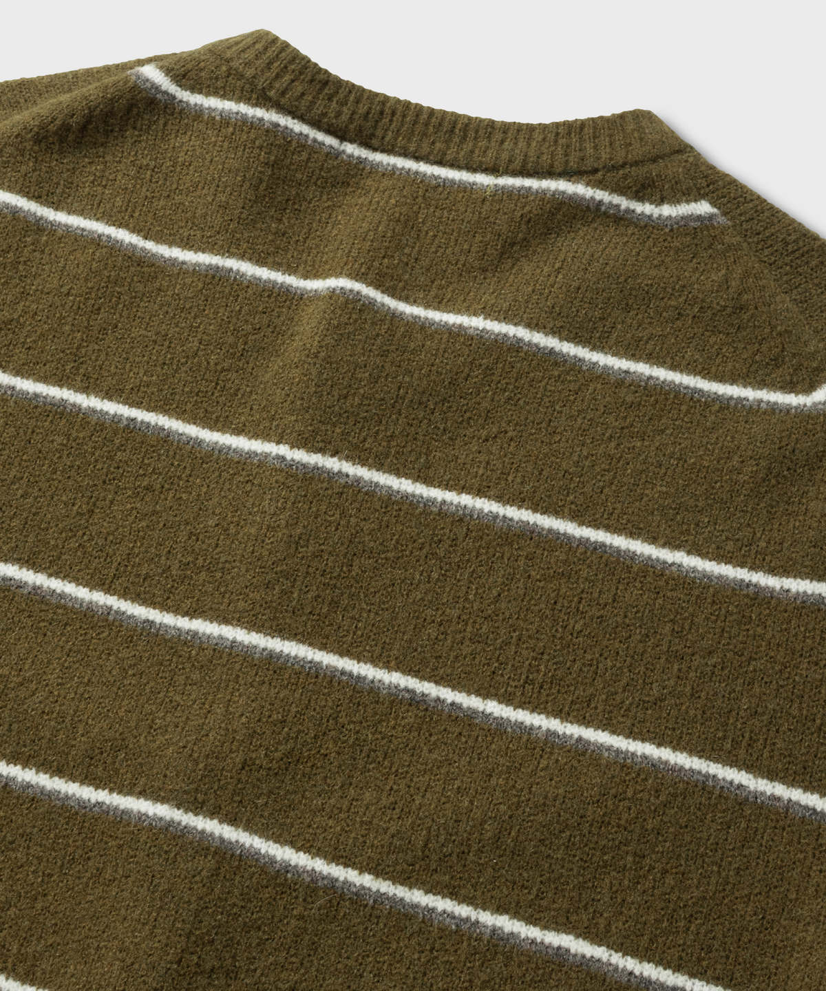 넌블랭크(NONBLANK) 울 블렌드 크루넥 가디건_KHAKI