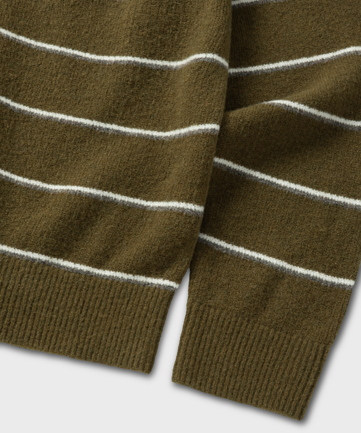 넌블랭크(NONBLANK) 울 블렌드 크루넥 가디건_KHAKI