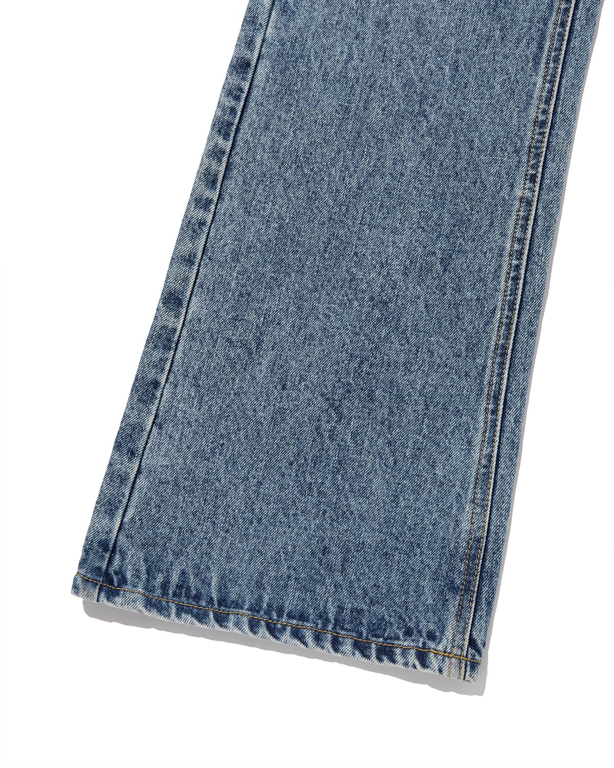 펀치드렁크파티즈(PUNCH DRUNK PARTIES) Patched Pocket Semi Flare Denim Pants (BLUE)