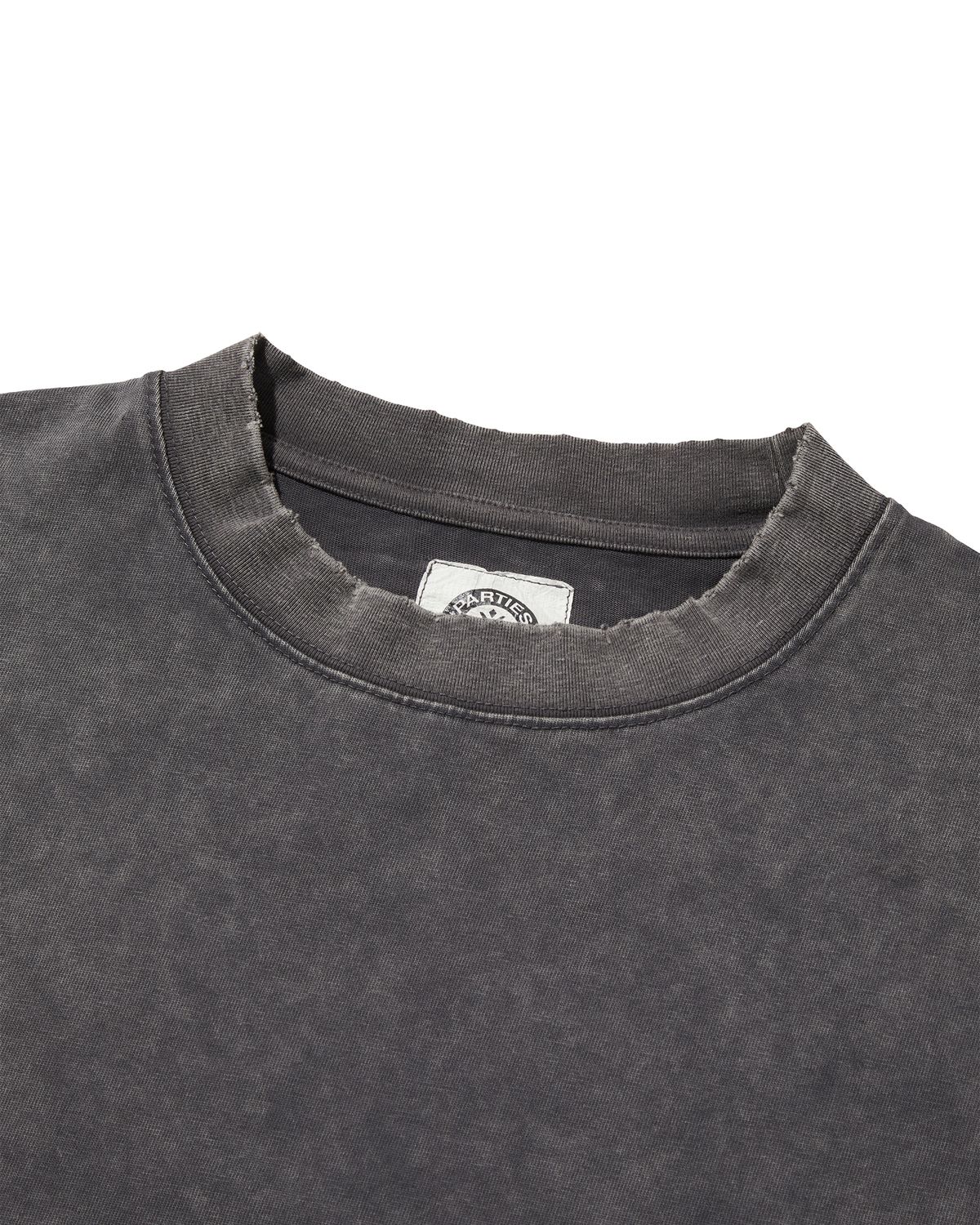 펀치드렁크파티즈(PUNCH DRUNK PARTIES) SHG Washed Layered Long Sleeve (CHARCOAL)