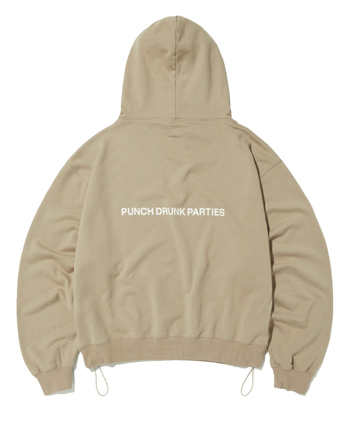 펀치드렁크파티즈(PUNCH DRUNK PARTIES) Circle Logo Oversized Hoodie (SAGE)