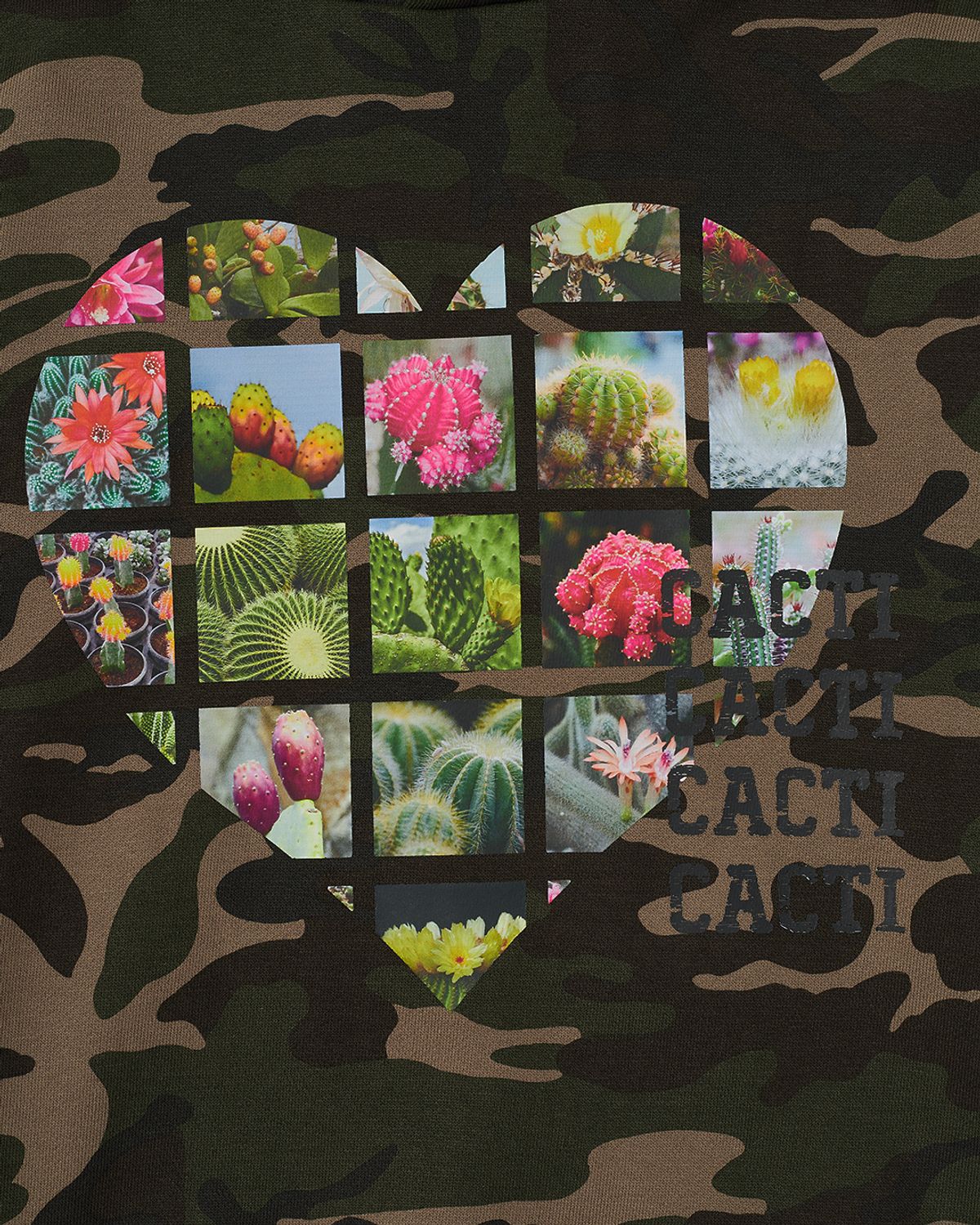 더뮤지엄비지터(THEMUSEUMVISITOR) ALL THAT CACTI HOODIE (CAMO)