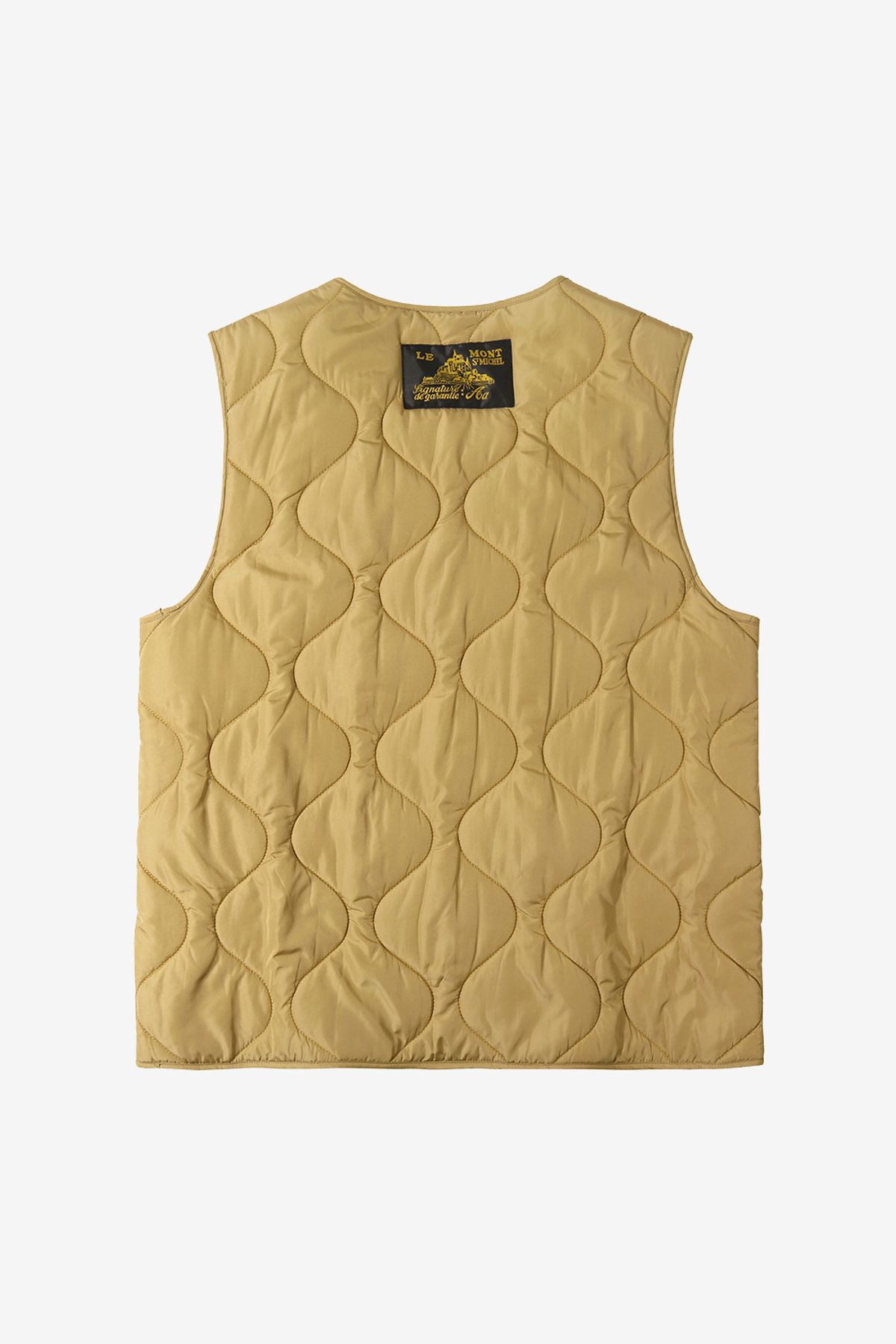 르몽생미셸(LE MONT ST MICHEL) VINIS- sleeveless padded Vest_Camel