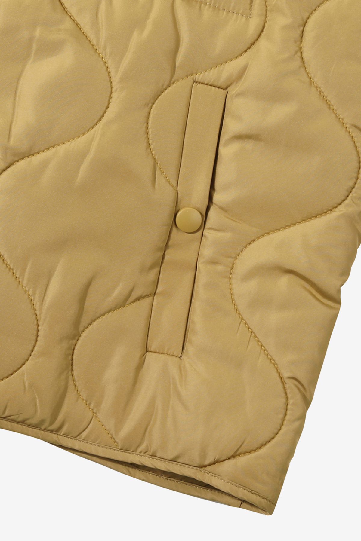 르몽생미셸(LE MONT ST MICHEL) VINIS- sleeveless padded Vest_Camel