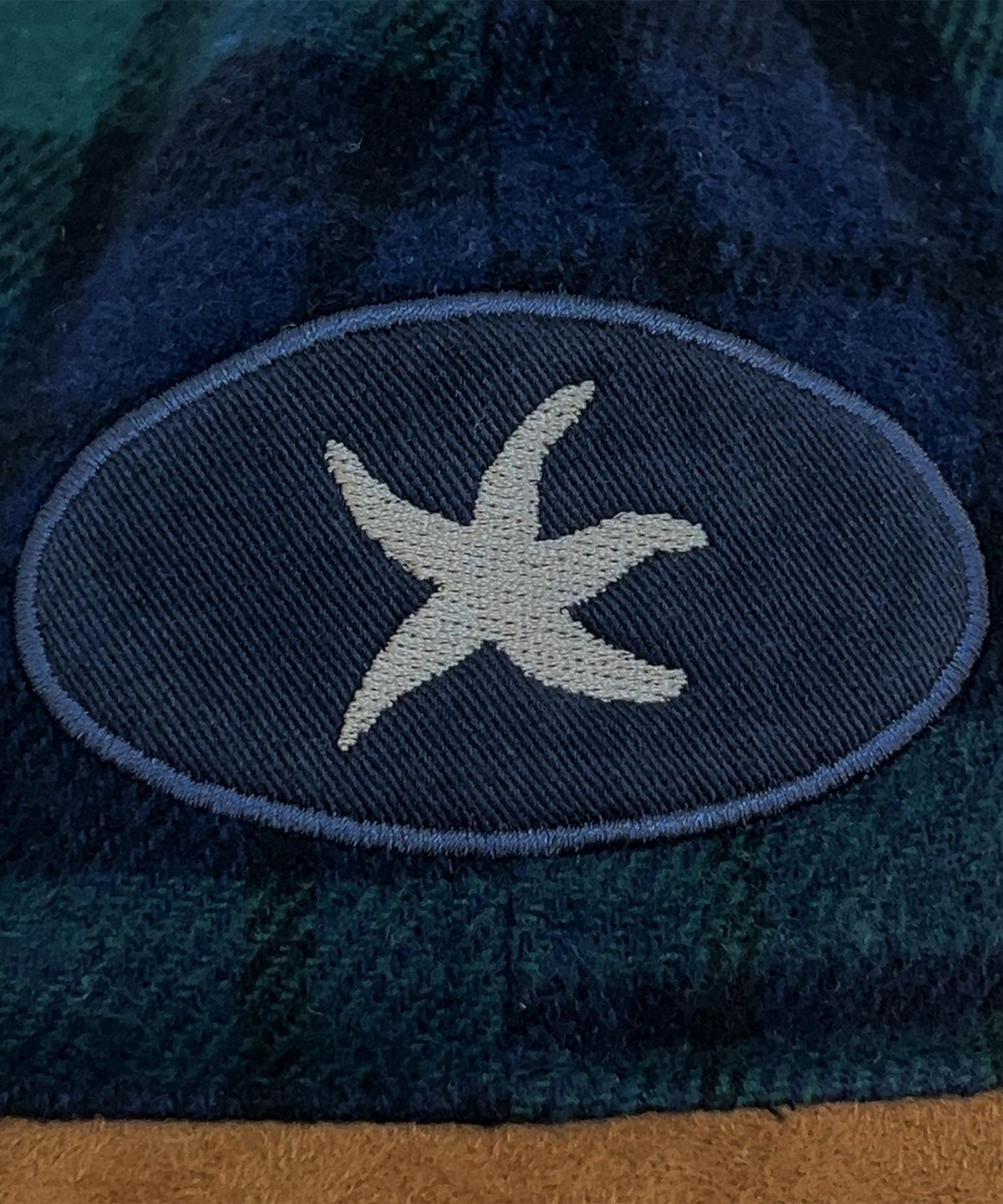 더콜디스트모먼트(THE COLDEST MOMENT) TCM check logo cap (green)