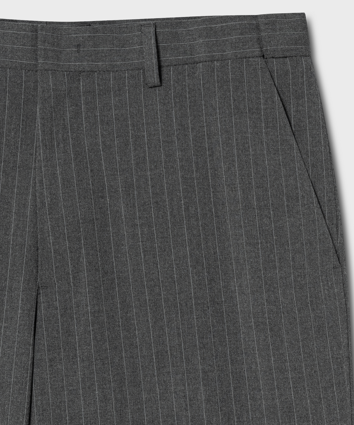 넌블랭크(NONBLANK) 스트라이프 세미 오버 핏 셋업_DARK GREY
