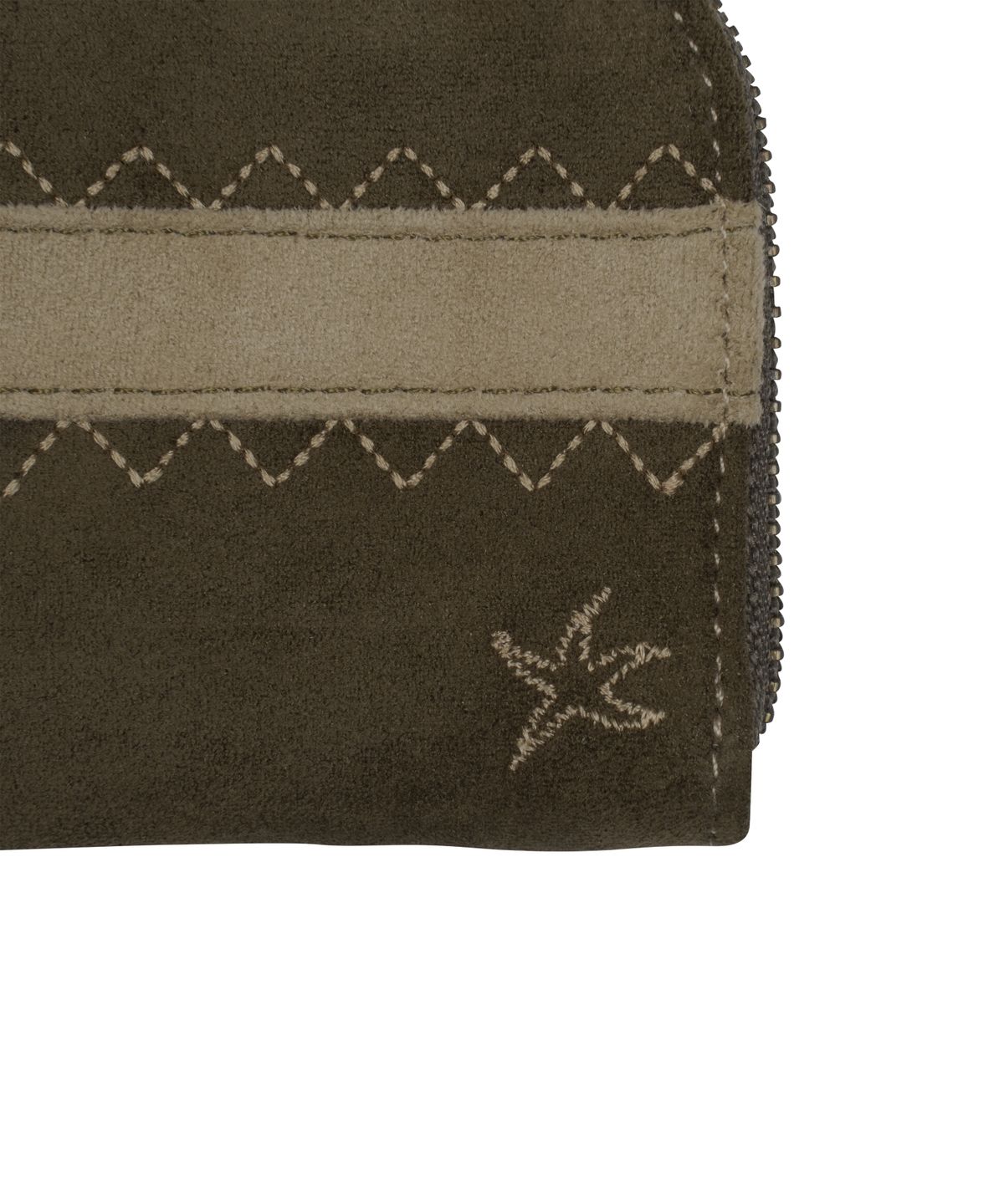 더콜디스트모먼트(THECOLDESTMOMENT) TCM starfish zigzag card wallet (khaki)
