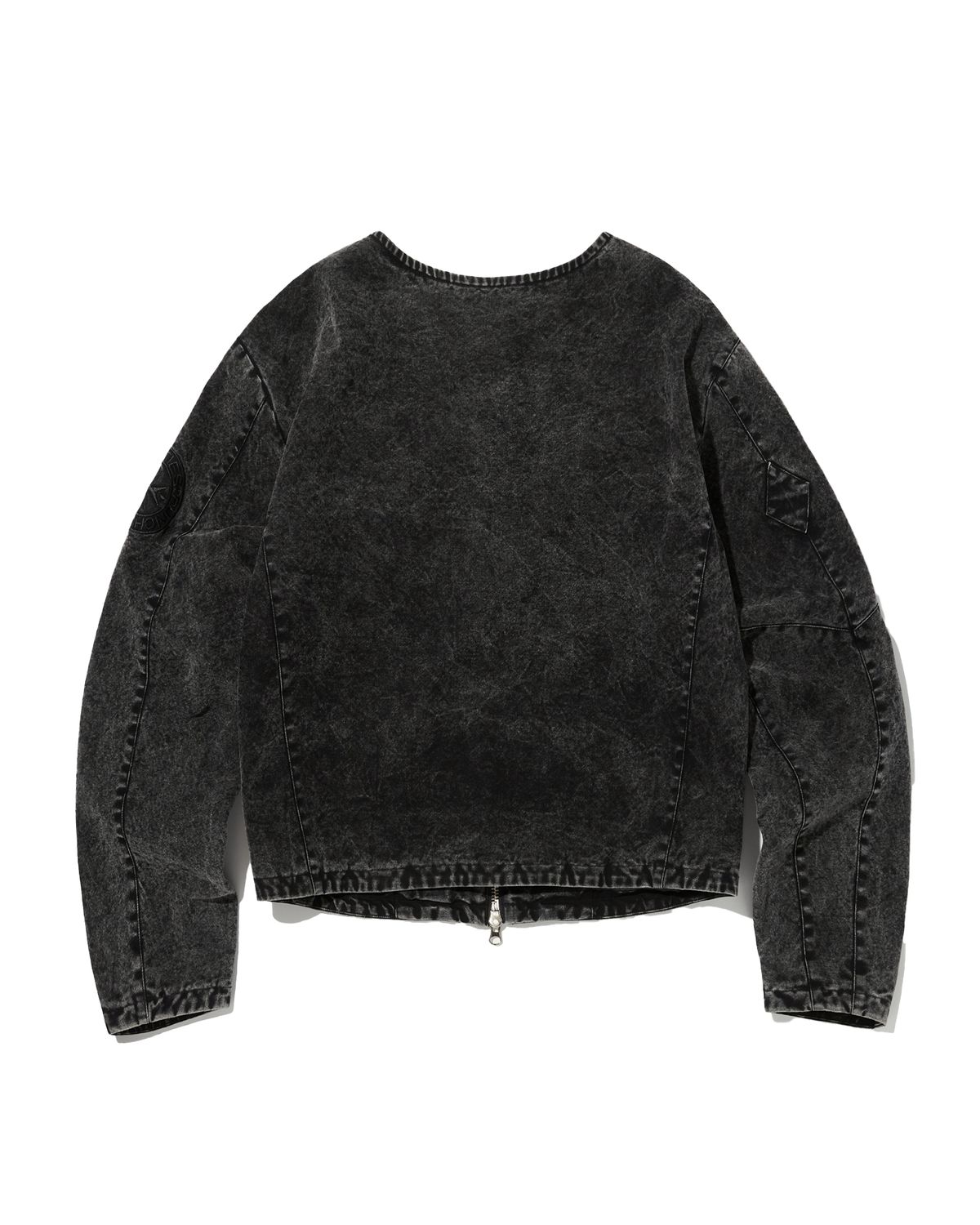 펀치드렁크파티즈(PUNCH DRUNK PARTIES) PCDP Campaign Crop Jacket (WASHED BLACK)