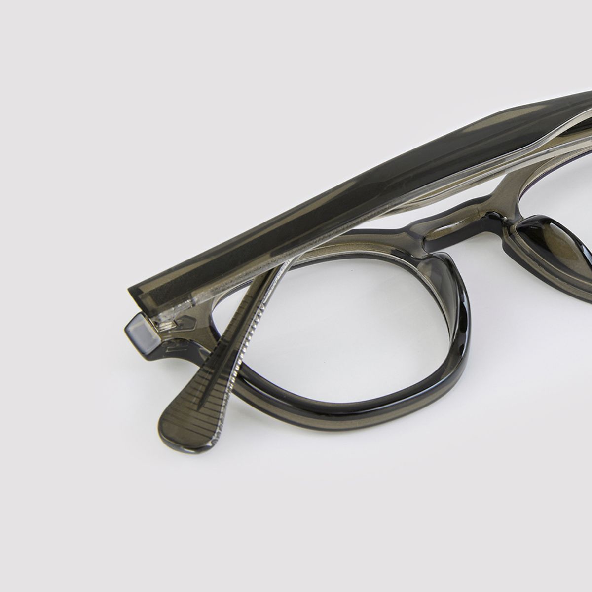 알로아이웨어(ALO EYEWEAR) [Essential] AL5501 1313G 아넬 프레임 카키 안경테 블루라이트 차단 렌즈 선택