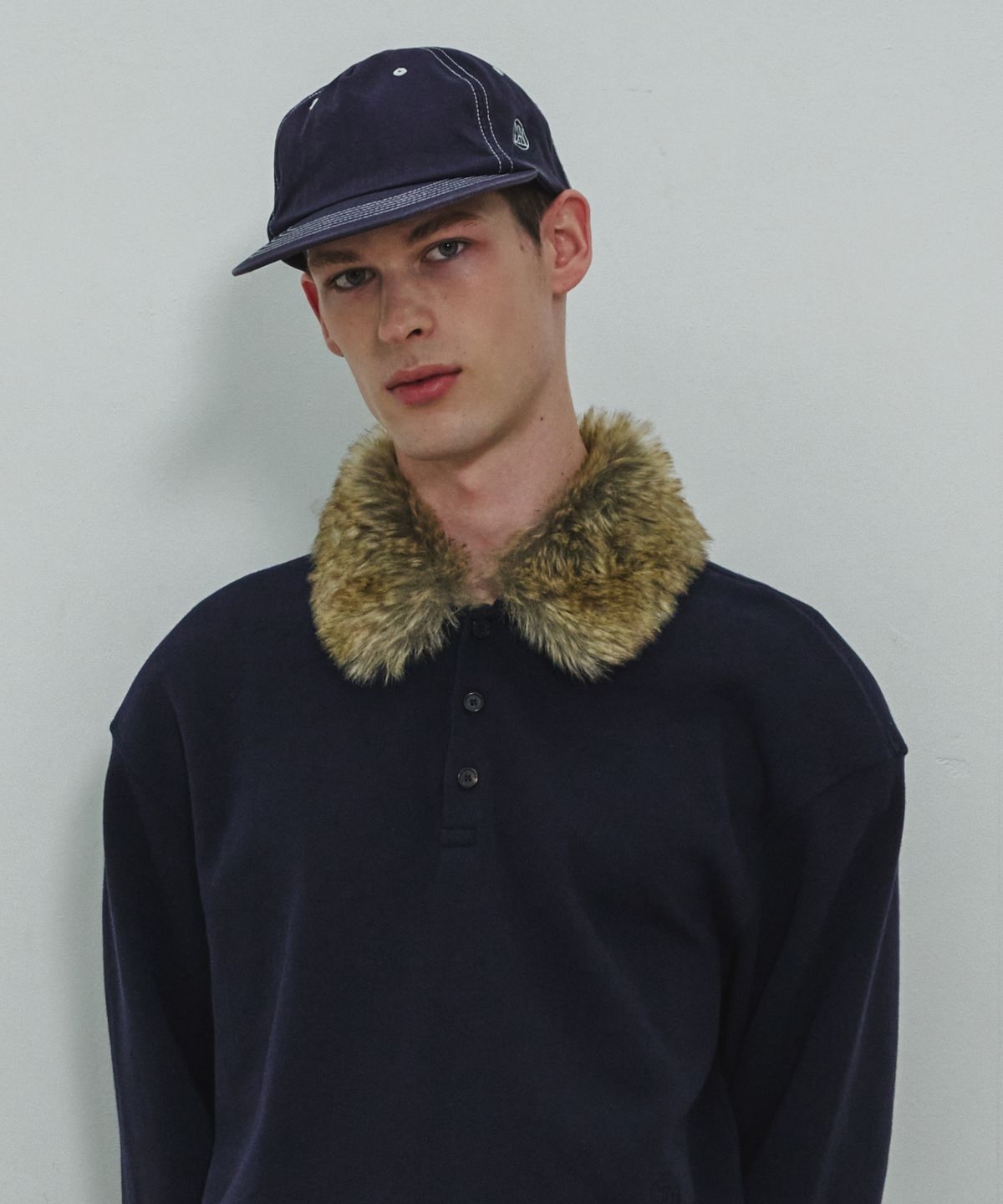 문선 아카이브(MOONSUN ARCHIVE) Vintage Stitch Ball Cap / Navy