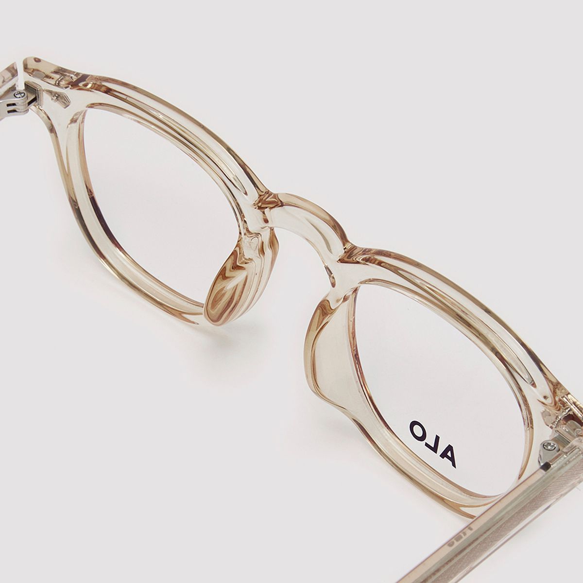 알로아이웨어(ALO EYEWEAR) [Essential] AL5501 2525G 아넬 프레임 투명 앰버 안경테 블루라이트 차단 렌즈 선택