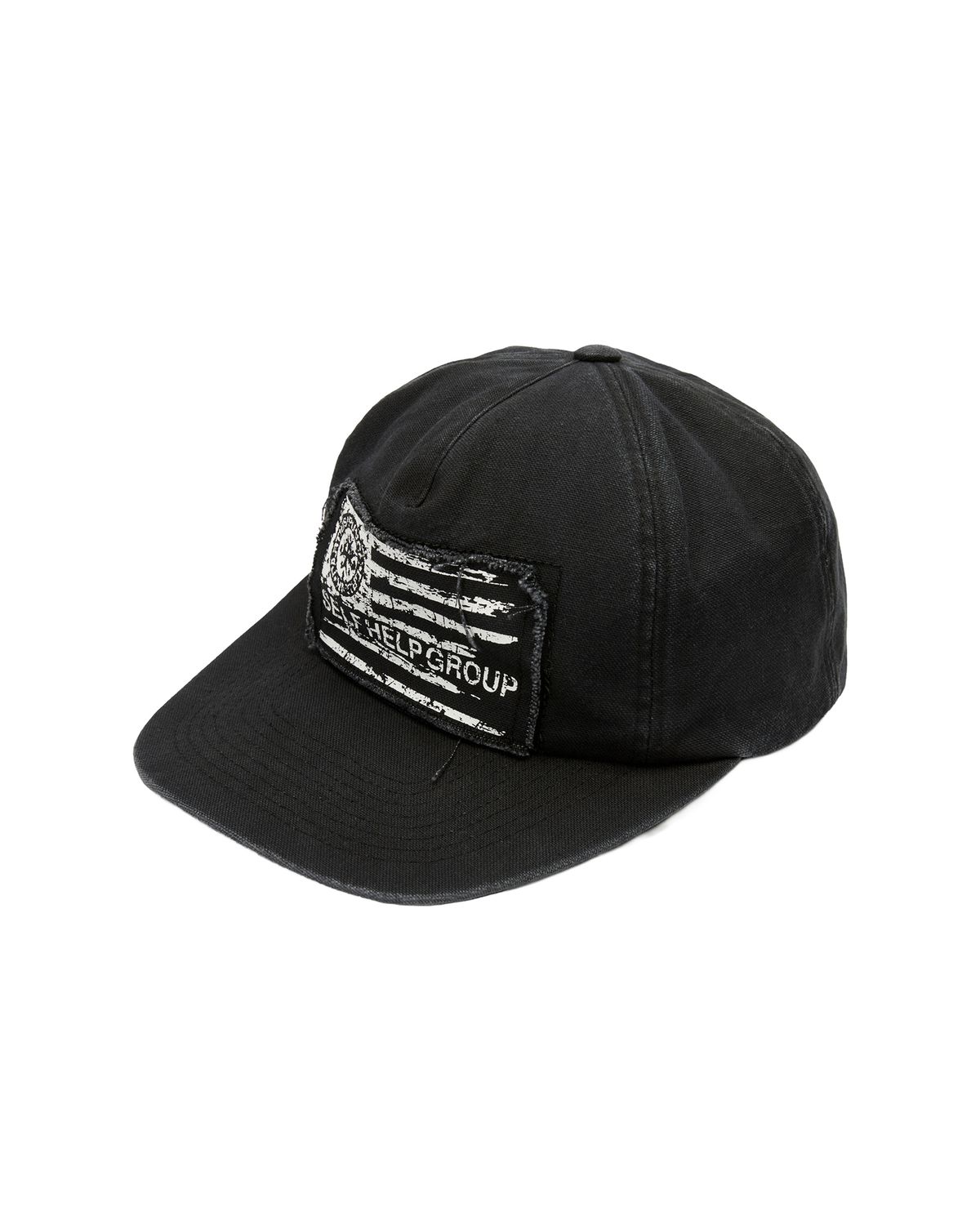 펀치드렁크파티즈(PUNCH DRUNK PARTIES) Parties Flag Washed Cap (BLACK)