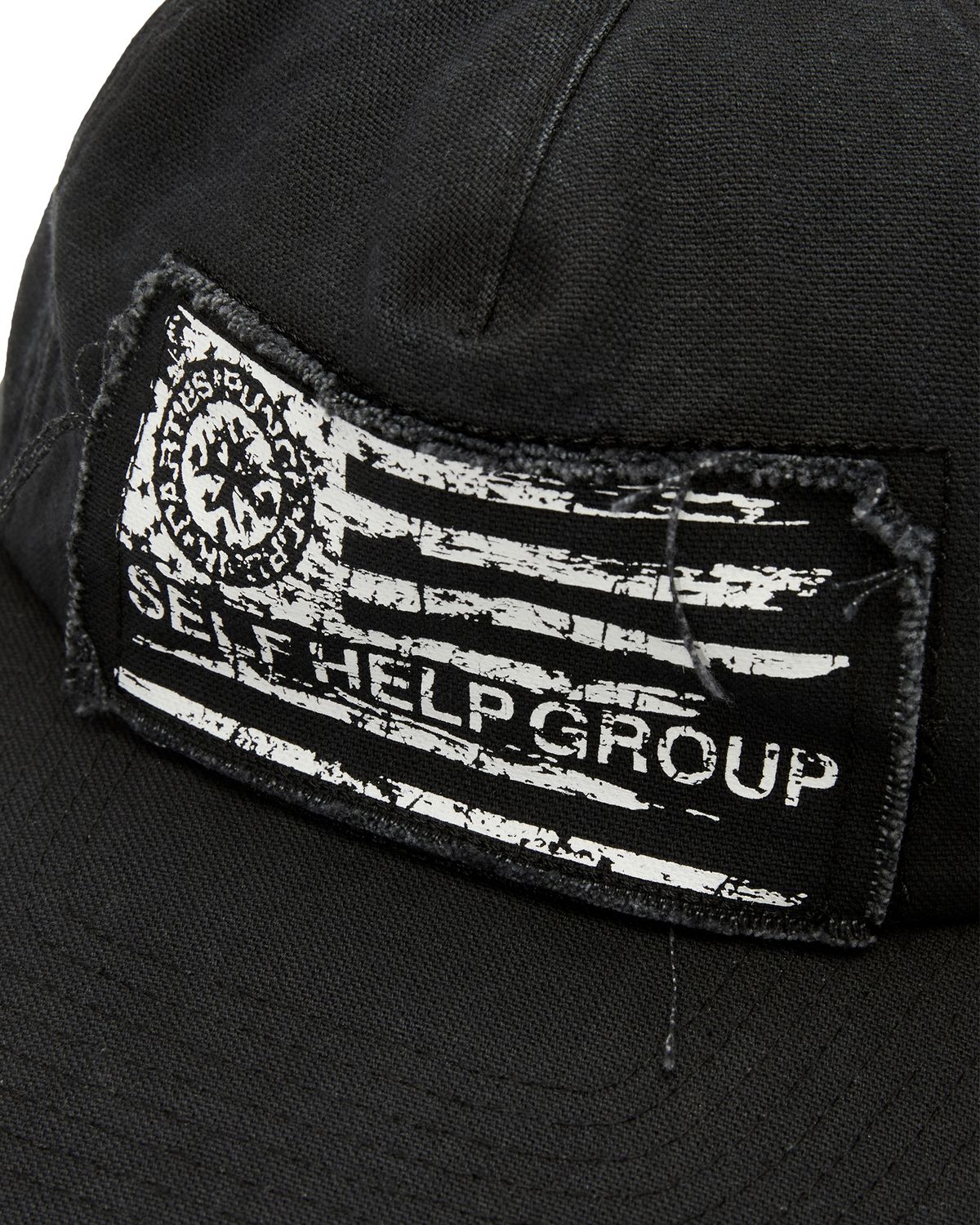 펀치드렁크파티즈(PUNCH DRUNK PARTIES) Parties Flag Washed Cap (BLACK)
