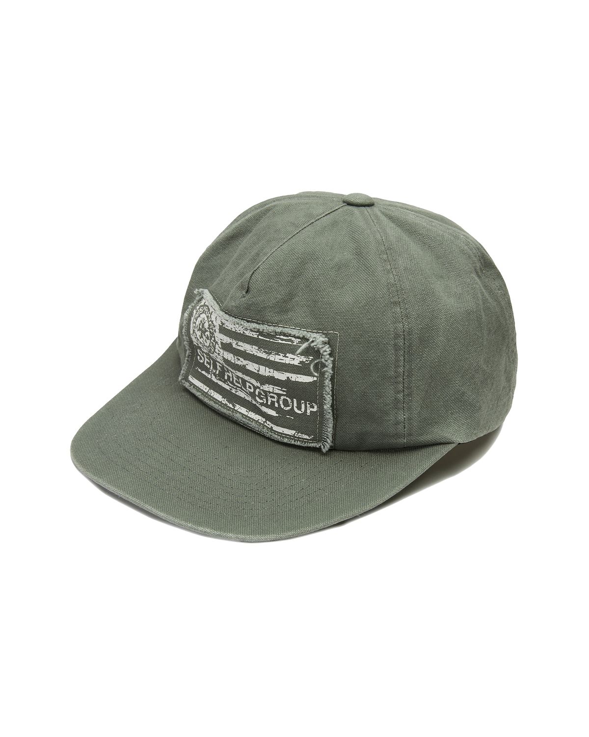 펀치드렁크파티즈(PUNCH DRUNK PARTIES) Parties Flag Washed Cap (WASHED SAGE)