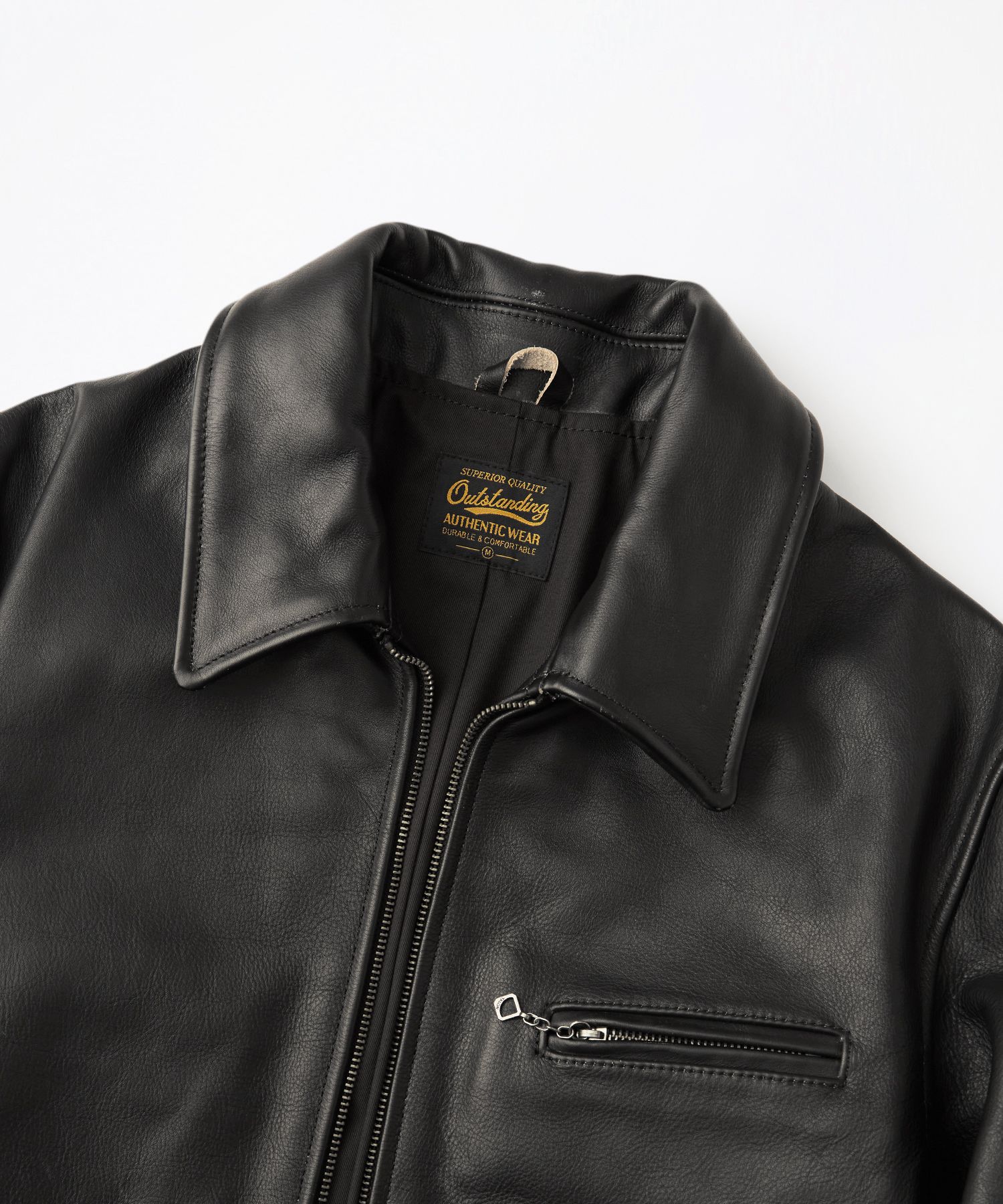 TEA-CORE LEATHER SPORTS JACKET_BLACK source detail 15