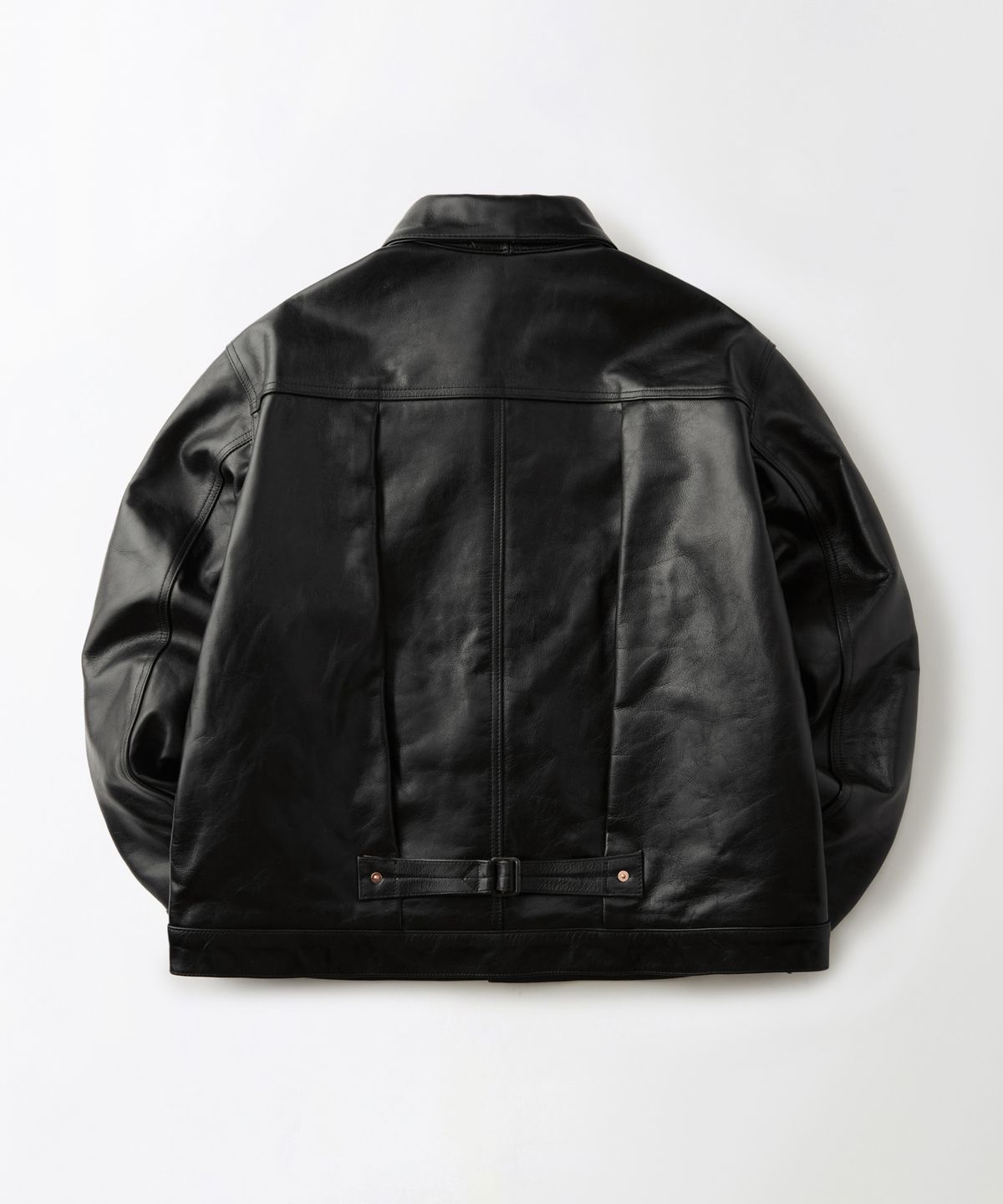 아웃스탠딩(OUTSTANDING) TEA-CORE LEATHER W.W. II 1ST JACKET_BLACK