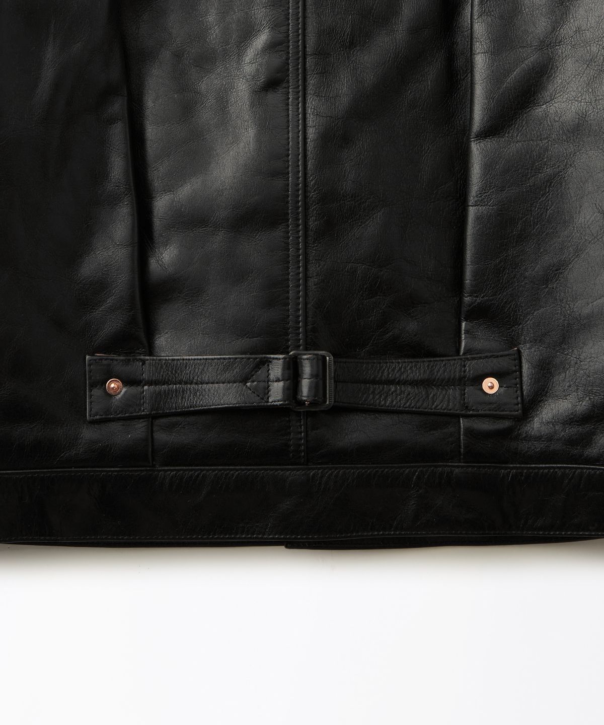 아웃스탠딩(OUTSTANDING) TEA-CORE LEATHER W.W. II 1ST JACKET_BLACK