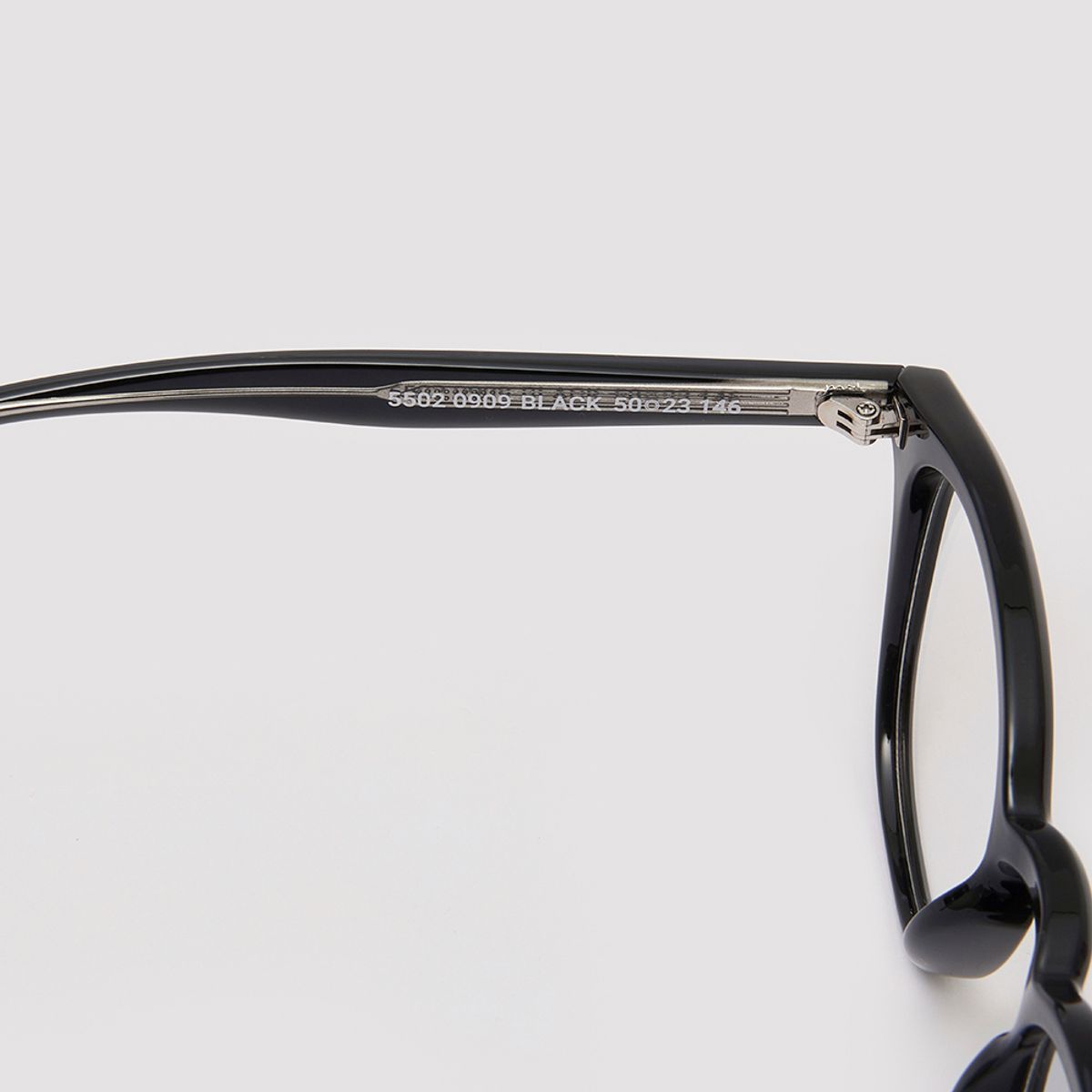 알로아이웨어(ALO EYEWEAR) [Essential] AL5502 0909G 세미오버라운드 블랙 안경테 블루라이트 차단 렌즈 선택