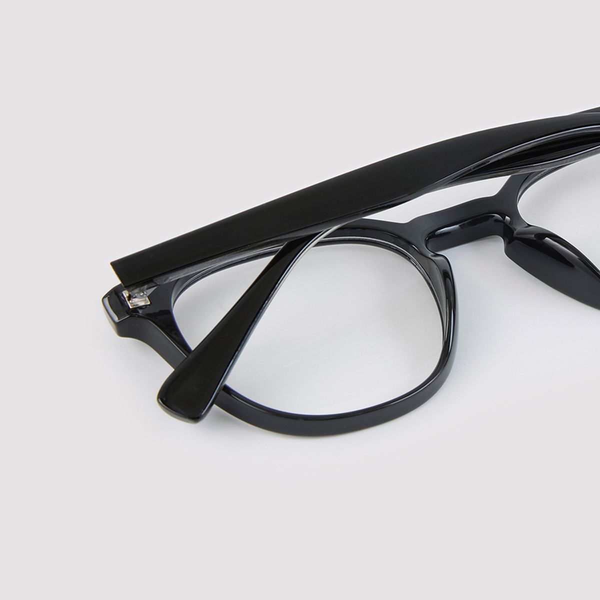 알로아이웨어(ALO EYEWEAR) [Essential] AL5502 0909G 세미오버라운드 블랙 안경테 블루라이트 차단 렌즈 선택