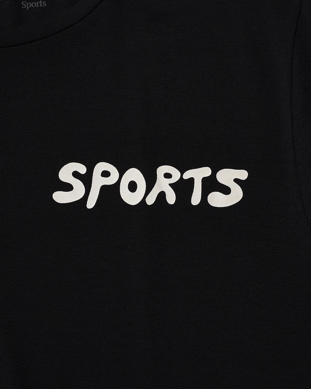 더뮤지엄비지터(THEMUSEUMVISITOR) SPORTS GRAPHIC RUNNING T-SHIRT (BLACK)