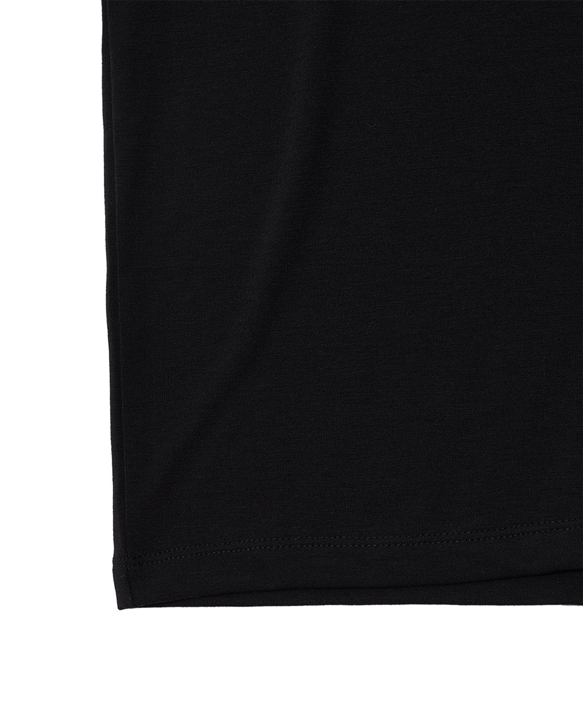 더뮤지엄비지터(THEMUSEUMVISITOR) SPORTS GRAPHIC RUNNING T-SHIRT (BLACK)