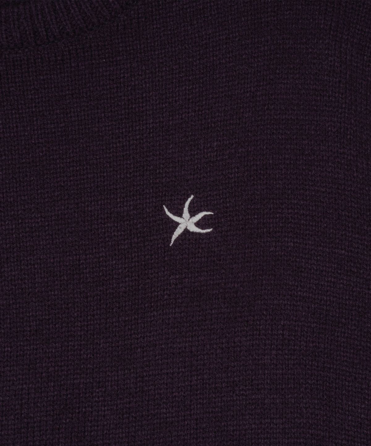 더콜디스트모먼트(THE COLDEST MOMENT) TCM starfish mini logo knit (purple)