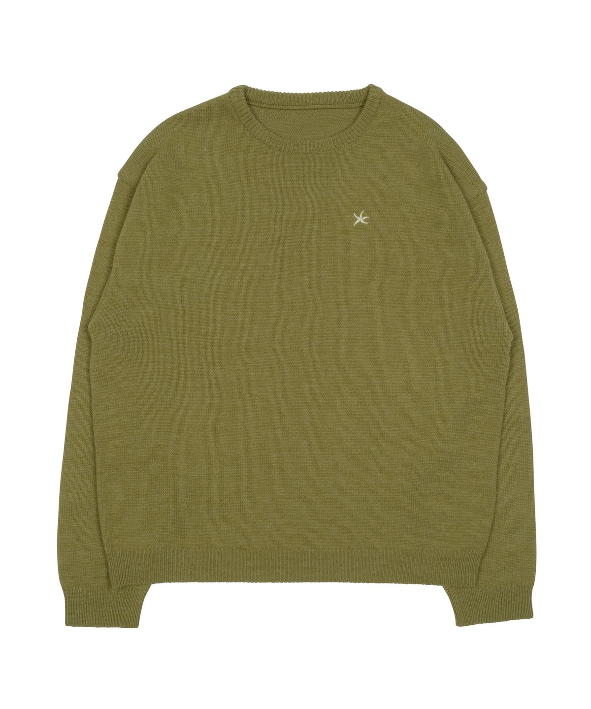 더콜디스트모먼트(THE COLDEST MOMENT) TCM starfish mini logo knit (olive)