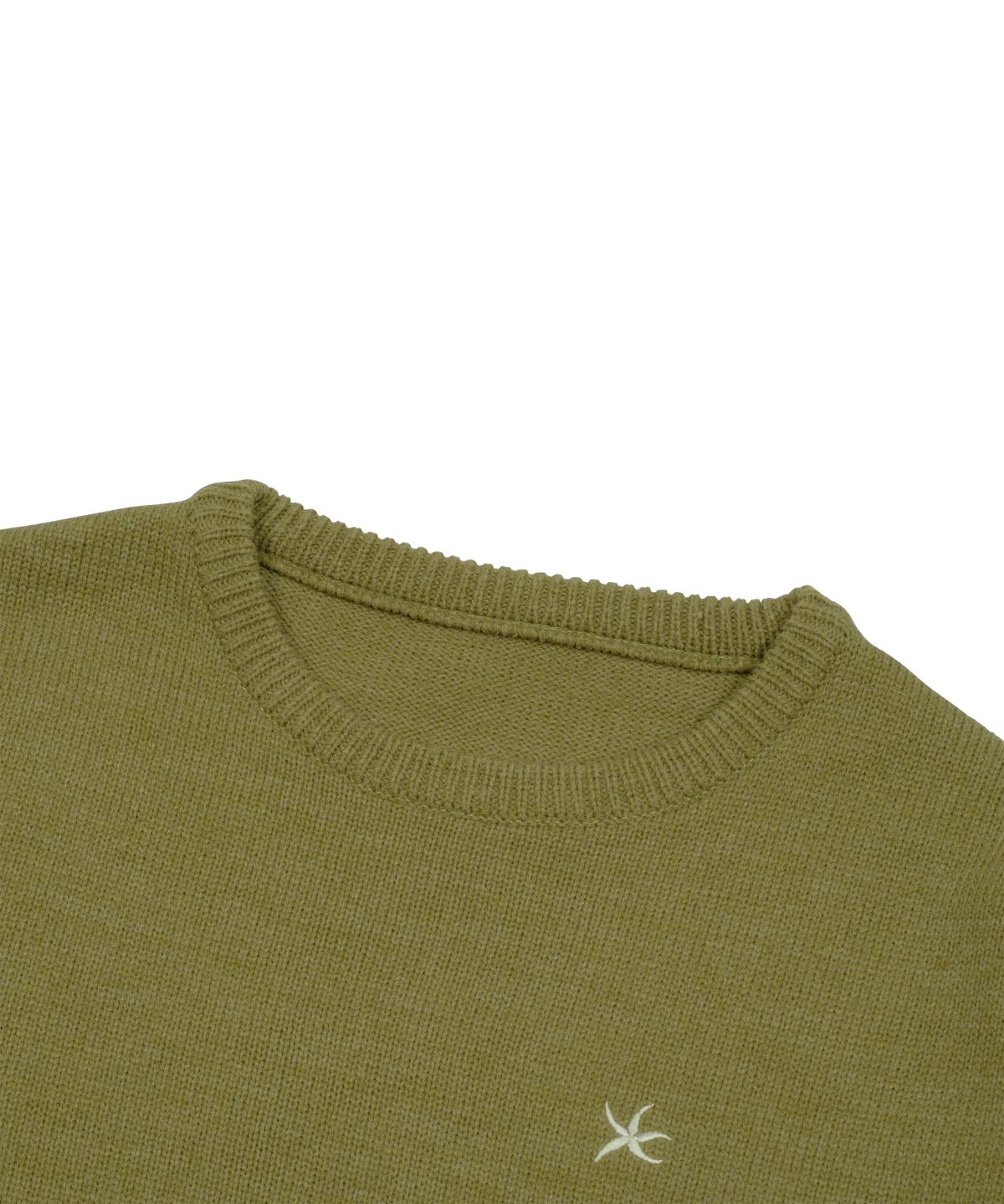 더콜디스트모먼트(THE COLDEST MOMENT) TCM starfish mini logo knit (olive)