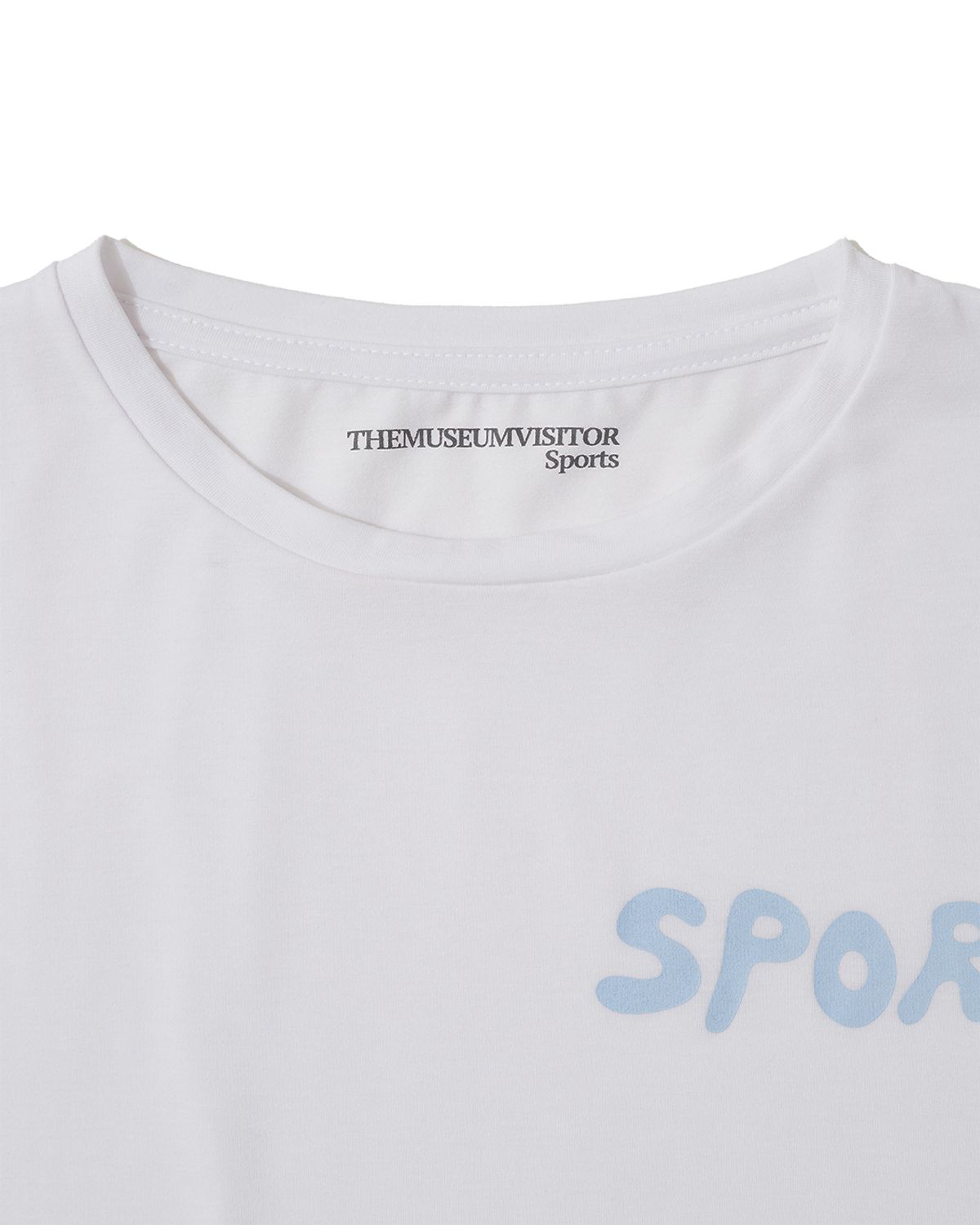 더뮤지엄비지터(THEMUSEUMVISITOR) SPORTS GRAPHIC RUNNING T-SHIRT (WHITE)