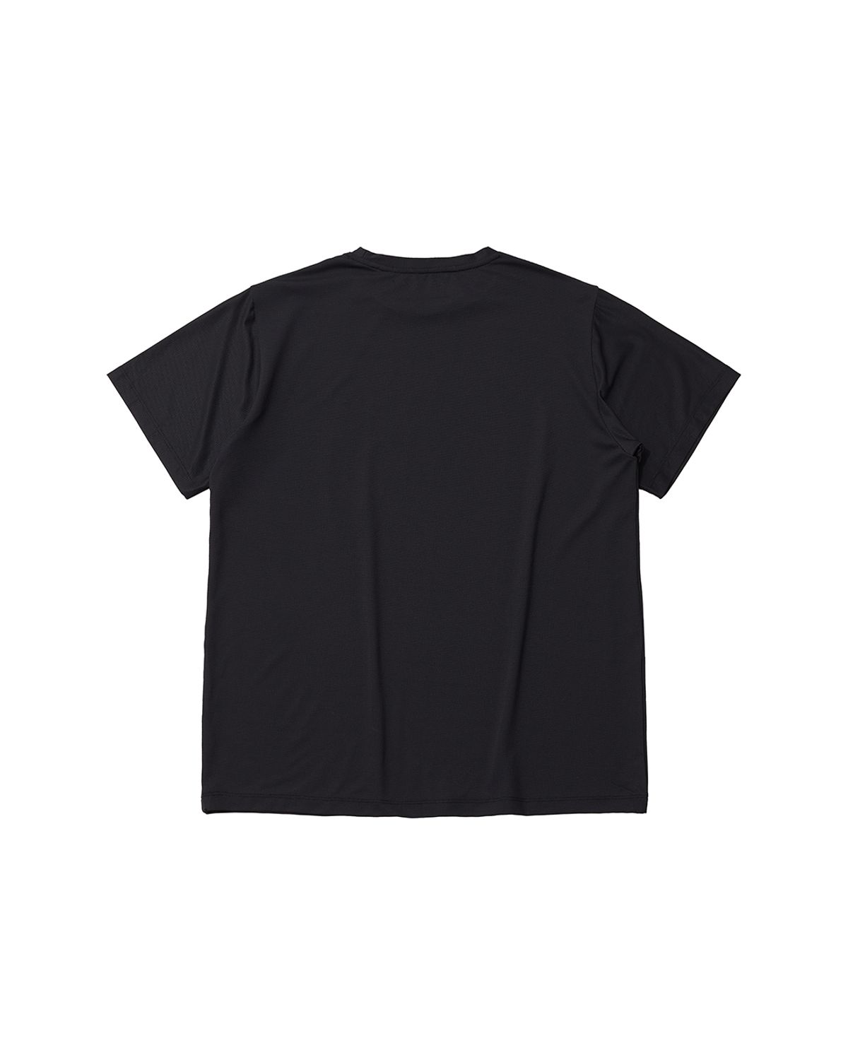 더뮤지엄비지터(THEMUSEUMVISITOR) EXHIBITION GRAPHIC RUNNING T-SHIRT (BLACK)