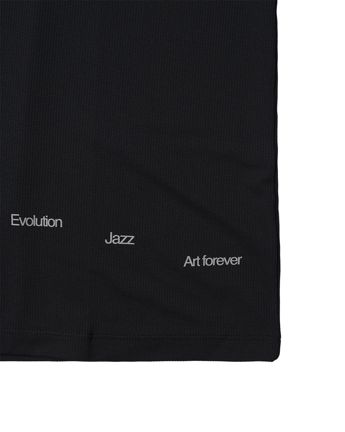 더뮤지엄비지터(THEMUSEUMVISITOR) EXHIBITION GRAPHIC RUNNING T-SHIRT (BLACK)