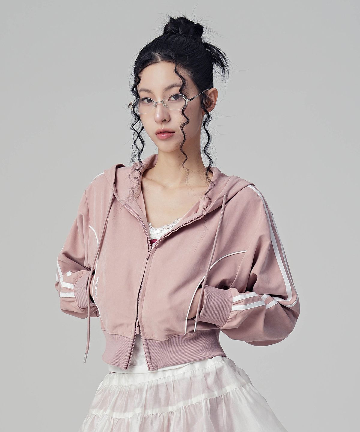 어반드레스(AVANDRESS) Bliss Crop Hood Zip-up_5Colors
